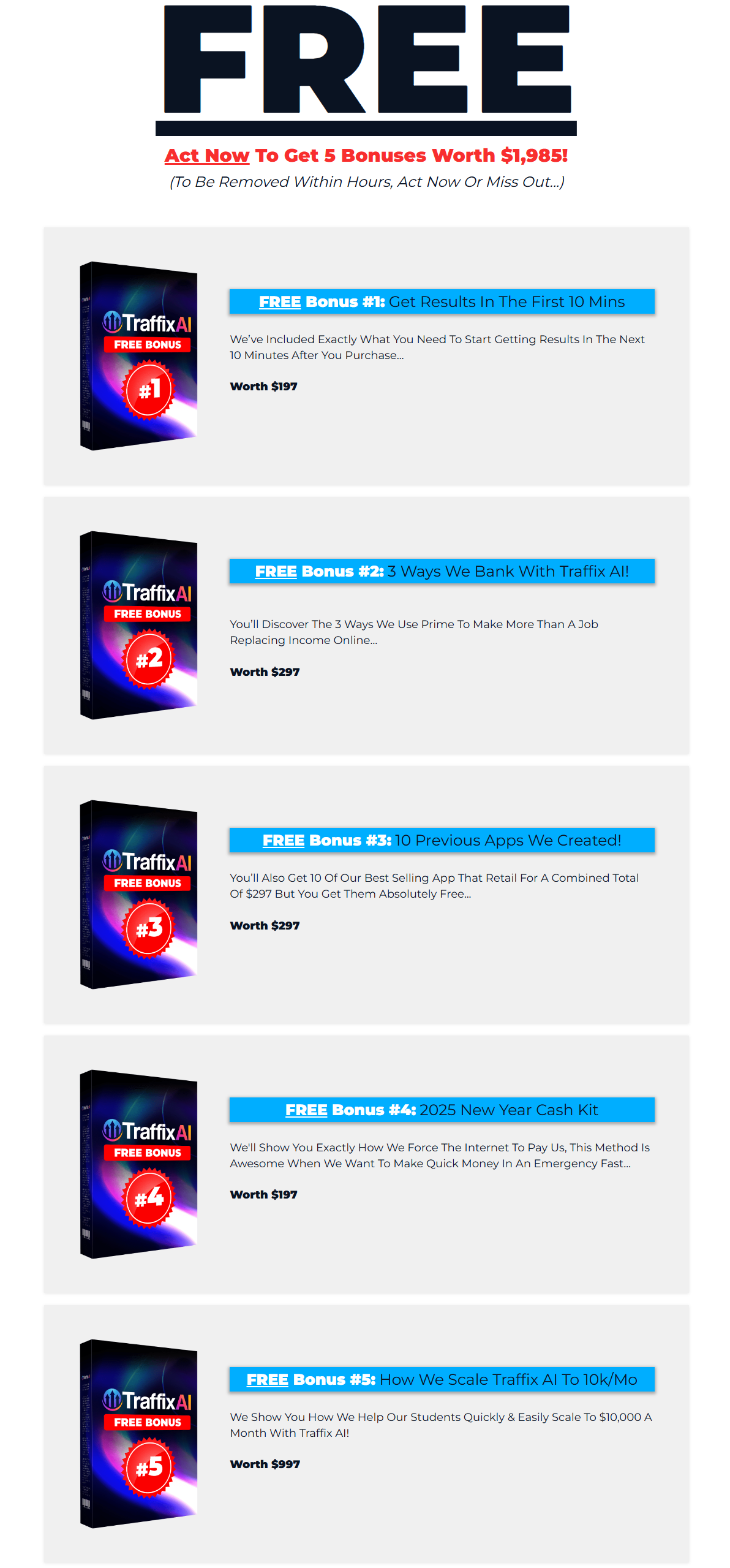 Traffix-AI-App-Bonuses