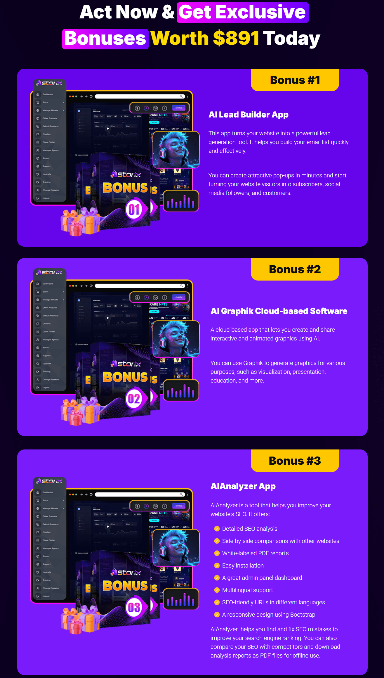 Storix-Bonuses
